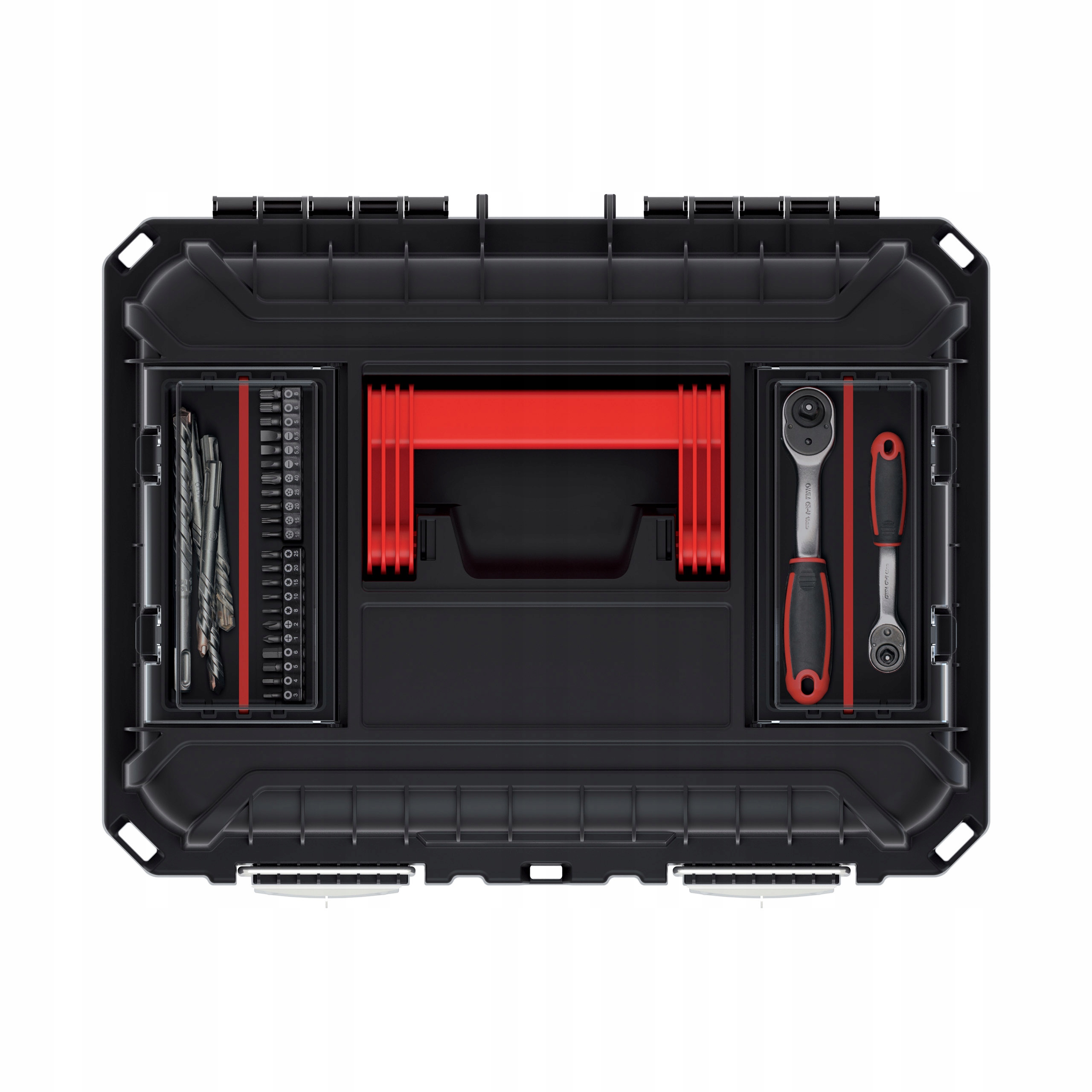 Skrzynka narzędziowa HEAVY - HV - czarny Szerokość 36 cm