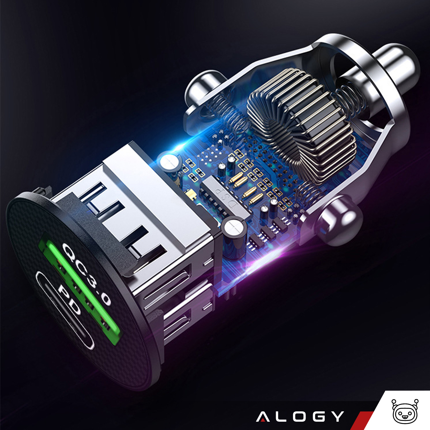 72438_ladowarka_samochodowa_usb_qc_3_0_18w_usb_c_pd_20w_szybka_mocna_do_telefonu_alogy_car_04.webp