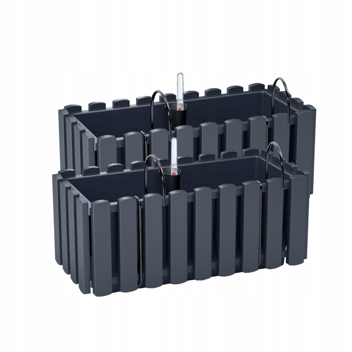 2x Skrzynka donica balkonowa DDEF400 Haki + System