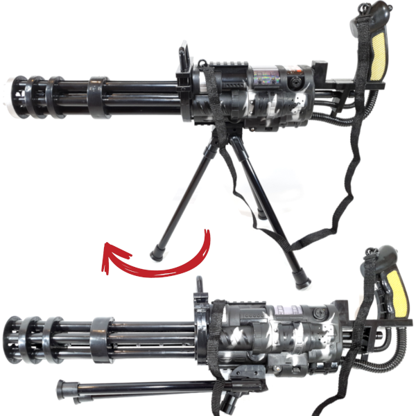 Karabin Maszynowy M134 MINIGUN Na Baterie z LED
