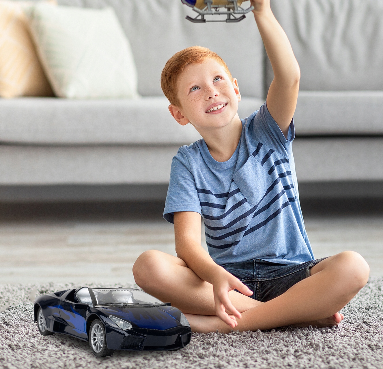 SAMOCHÓD SPORTOWY RC CABRIOLET ZDALNIE STEROWANY Efekty podświetlenie LED świetlne