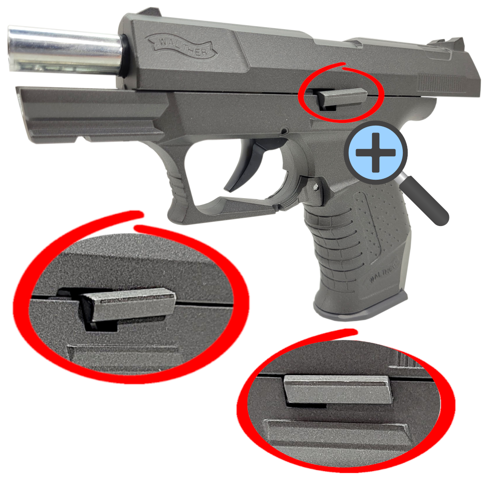 PISTOLET WALTHER P99 replika Air Soft Gun FULL METAL sprężynowy kulki 6mm Tomdorix