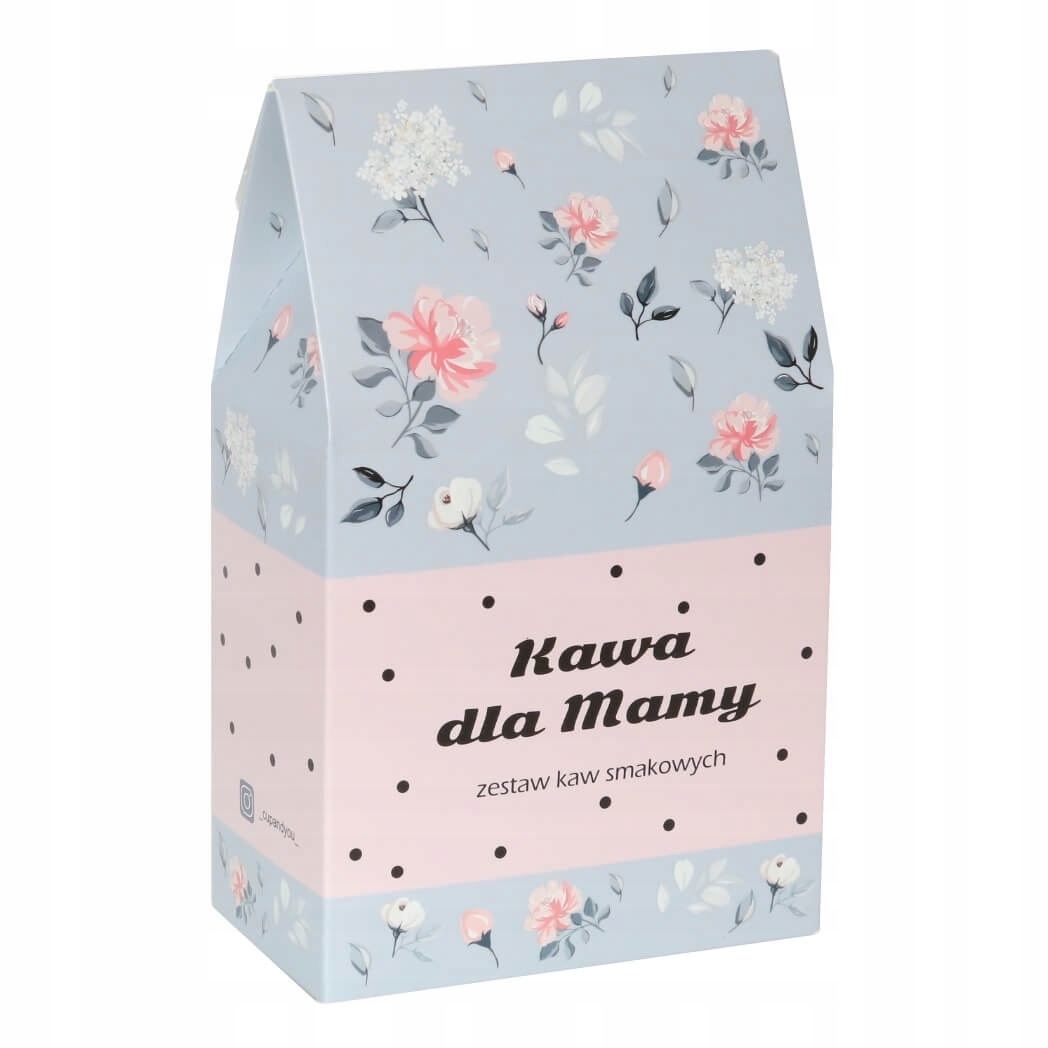 Kwiecista torebka z kawą dla Mamy 10 smaków 10x10g