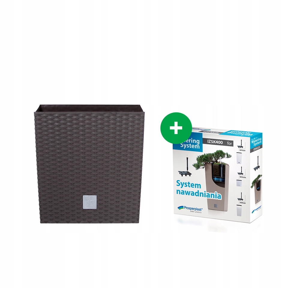 Doniczka RATO LOW DRTS400L + wkład + system Umbra