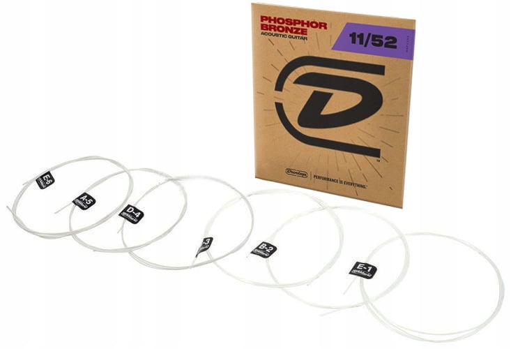 Struny do gitary akustycznej DUNLOP DAP1152 Dodatkowo Marka Dunlop