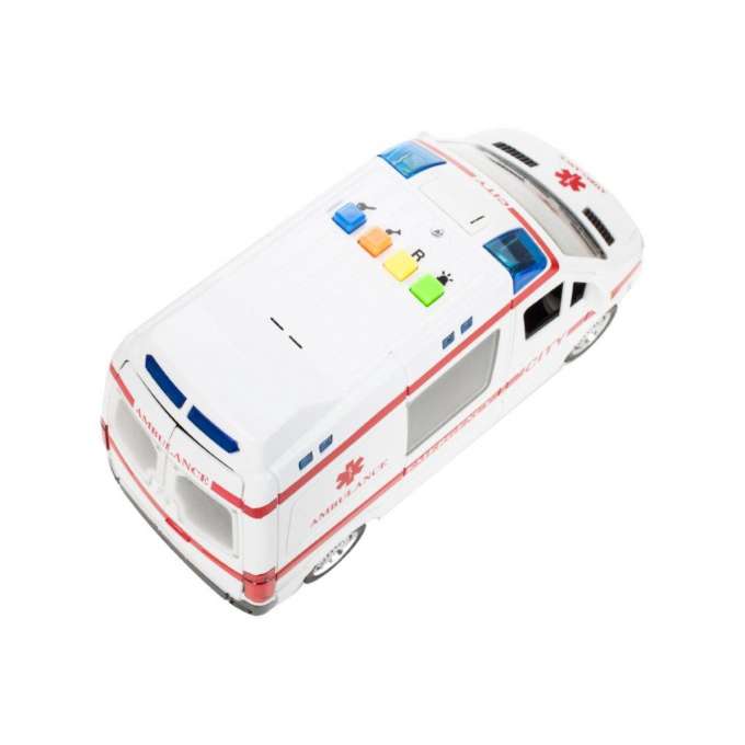 Karetka ambulans z dźwiękiem napędem 1:16