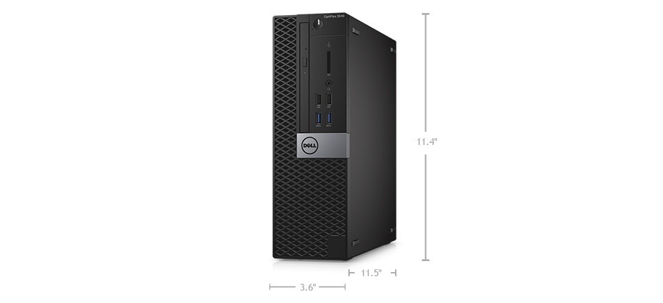 Komputer stacjonarny OptiPlex 3040 — Wymiary i waga