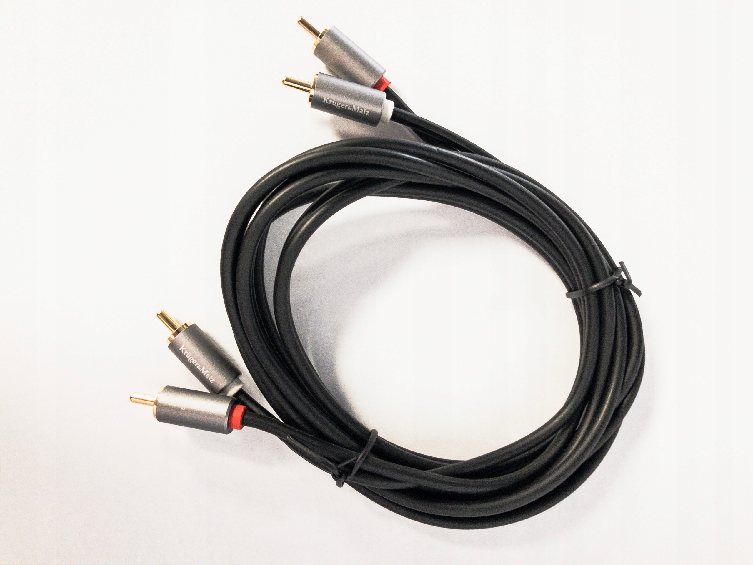 Kabel RCA (Cinch) x2 - RCA (Cinch) x2 3m szary – Wysoka jakość audio