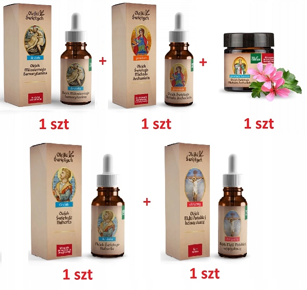 Olejki Świętych - Oryginalny Zestaw zdrowie uroda