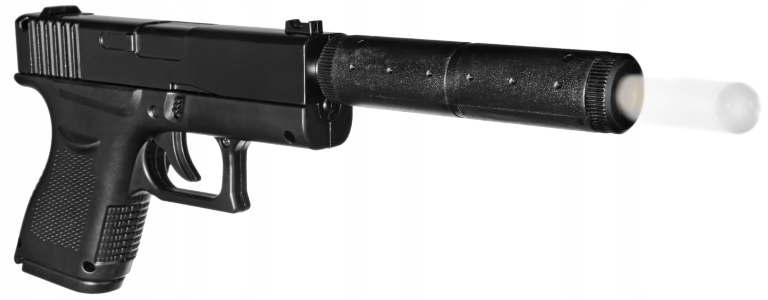 GLOCK 43 Pistolet Metalowy Na Kulki 6mm z Tłumnikiem TOMDORIX
