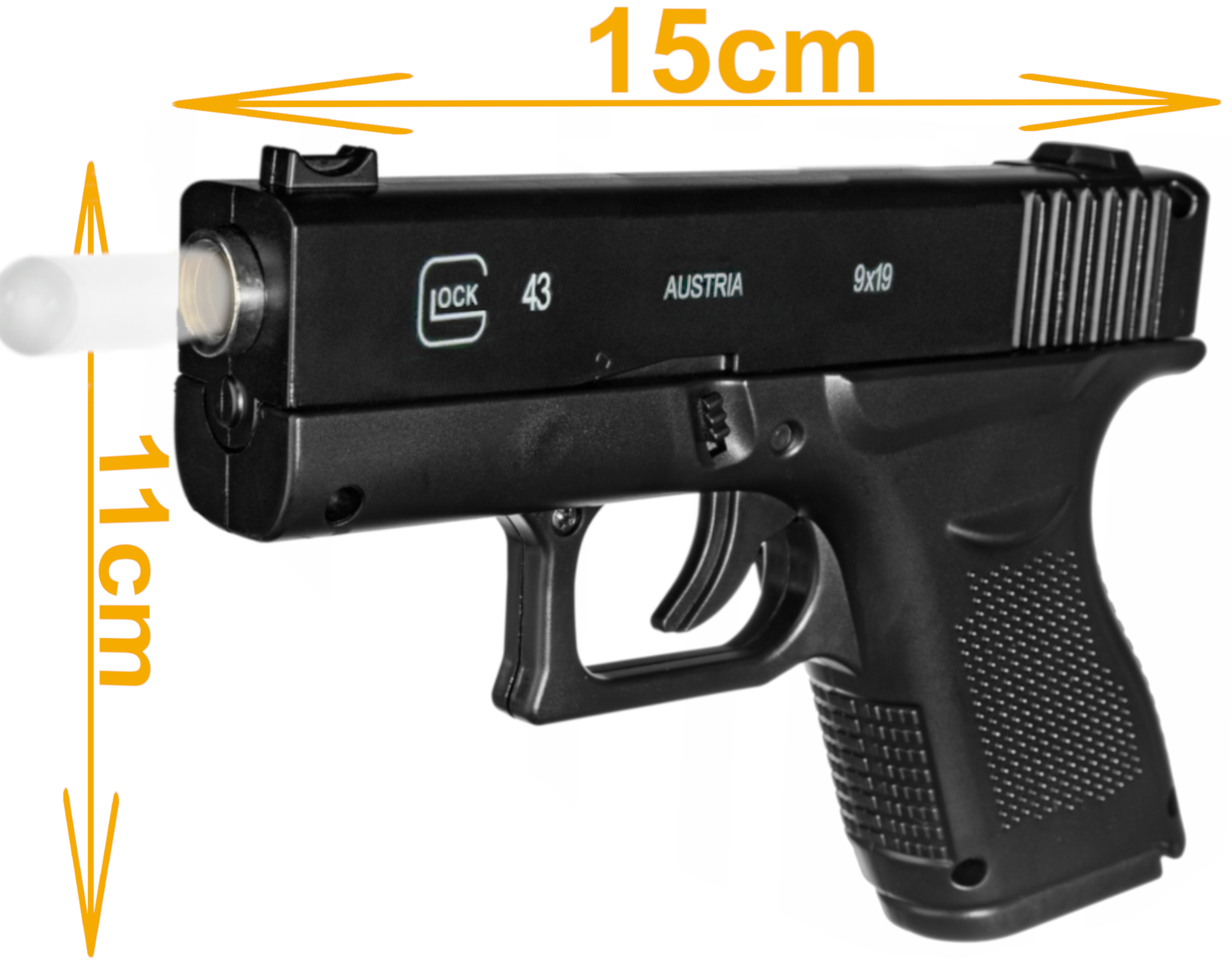 GLOCK 43 Pistolet Metalowy Na Kulki 6mm Replika Air Soft Gun TOMDORIX