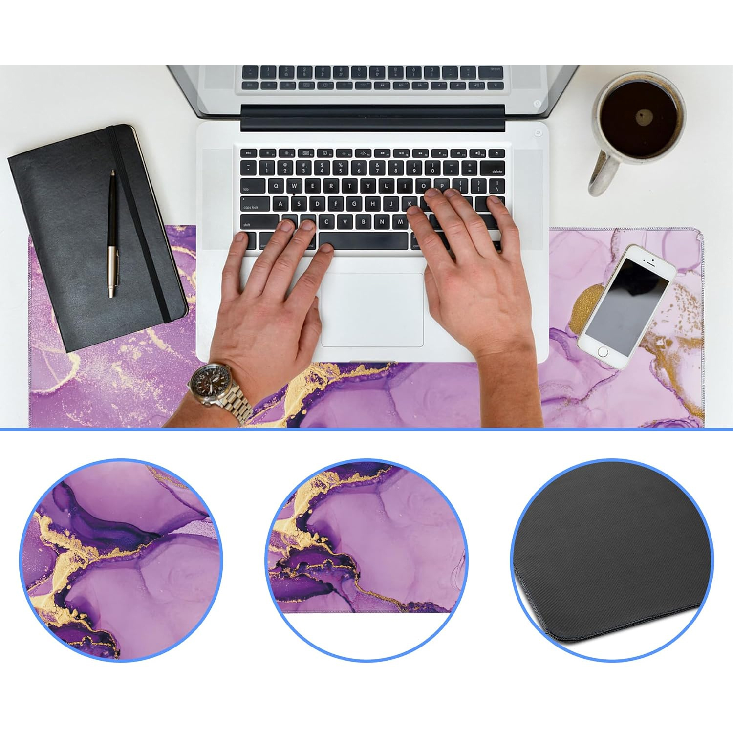 72585_podkladka_na_biurko_pod_myszke_mysz_klawiature_mata_ochronna_antyposlizgowa_90x40_alogy_marble_purple_03.webp