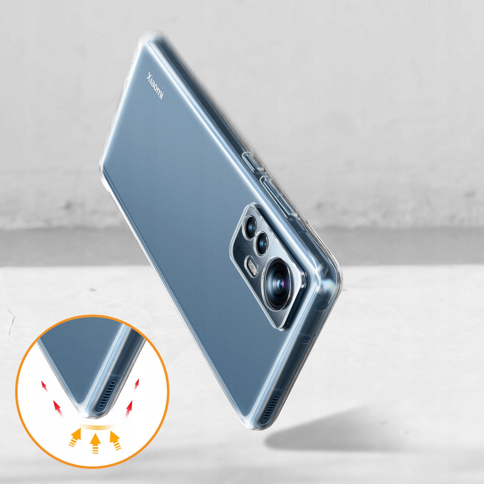Etui z Osłoną Aparatu + Szkło do Xiaomi 12 / 12X Dedykowany model Xiaomi 12 / 12X Braders