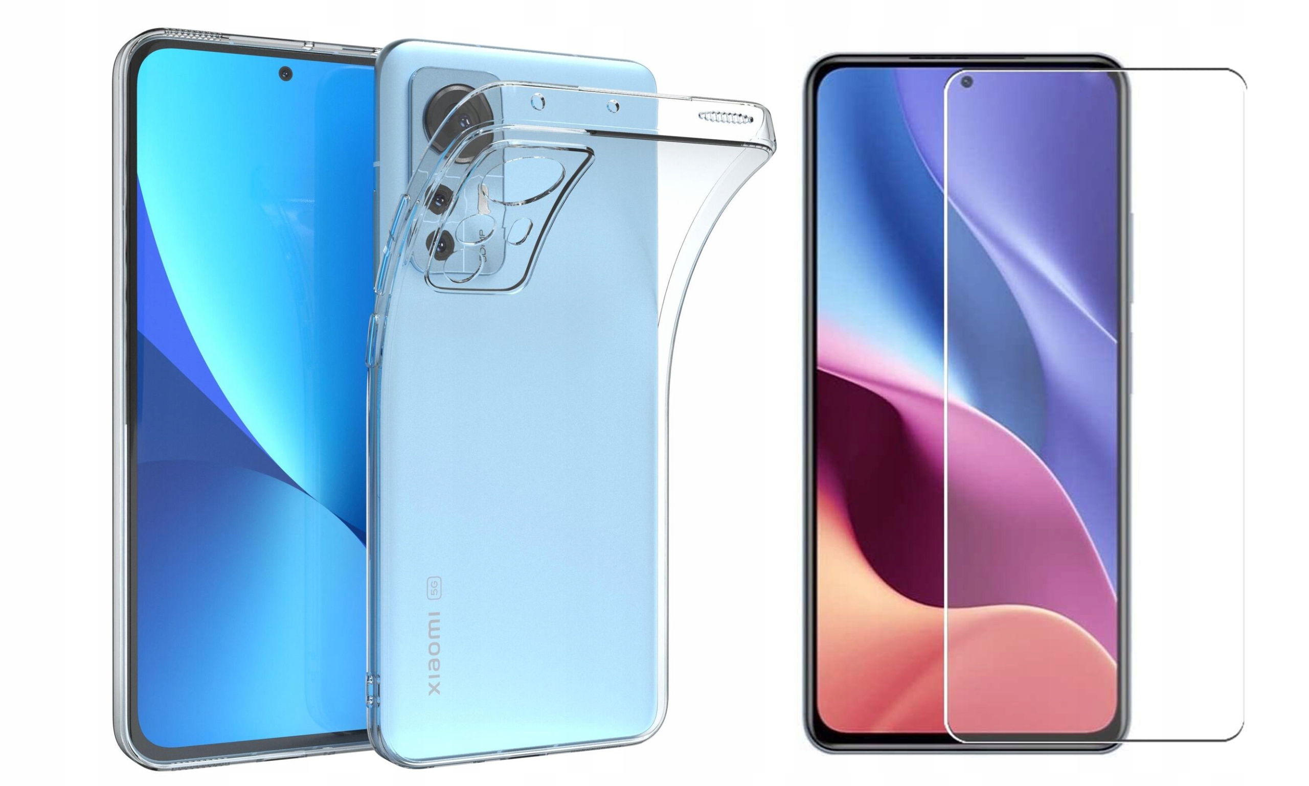 Etui z Osłoną Aparatu + Szkło do Xiaomi 12 / 12X