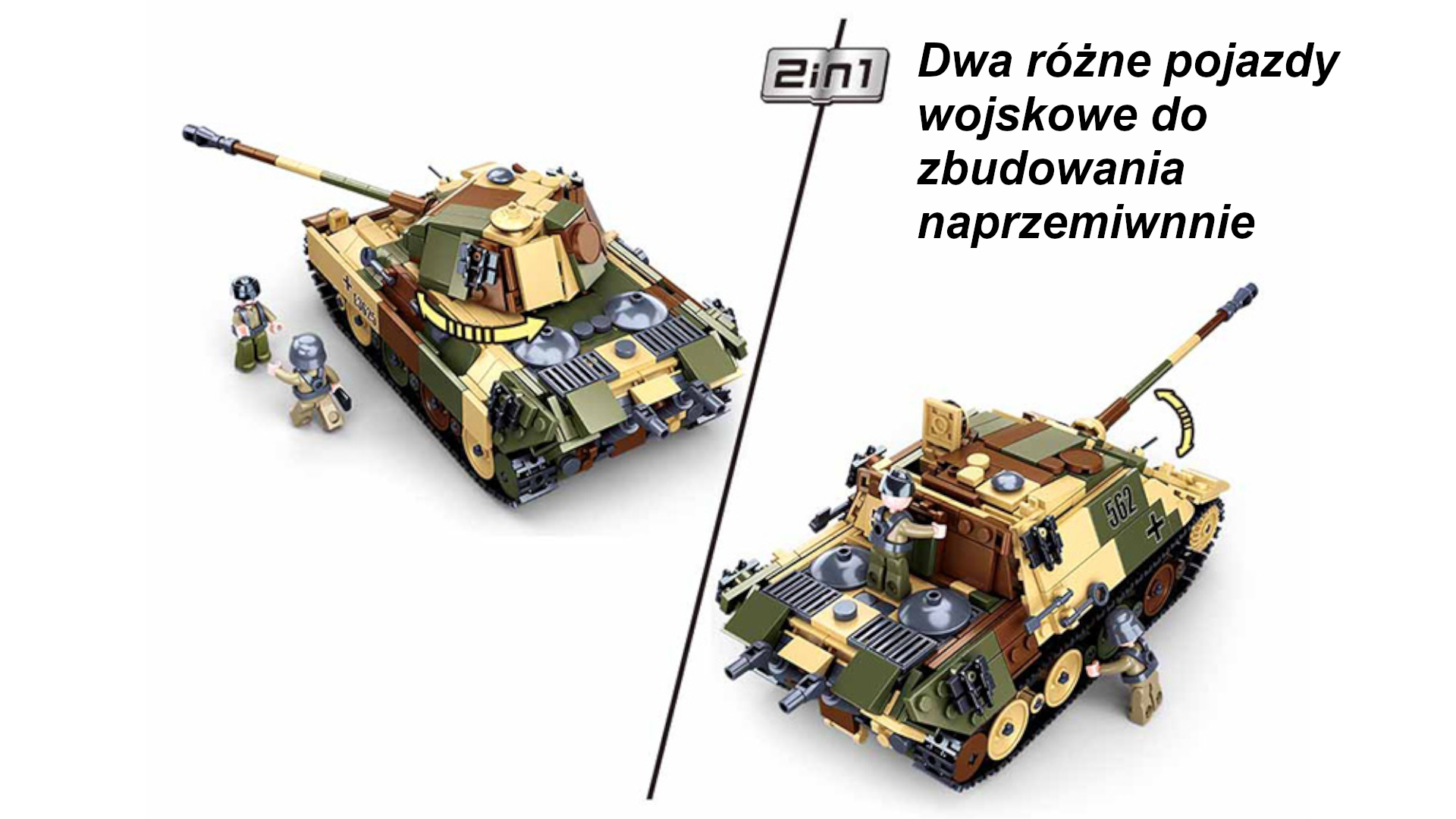 Klocki Wojsko Armia Czołg Niemiecki PanteraJagdpanter TOMDORIX