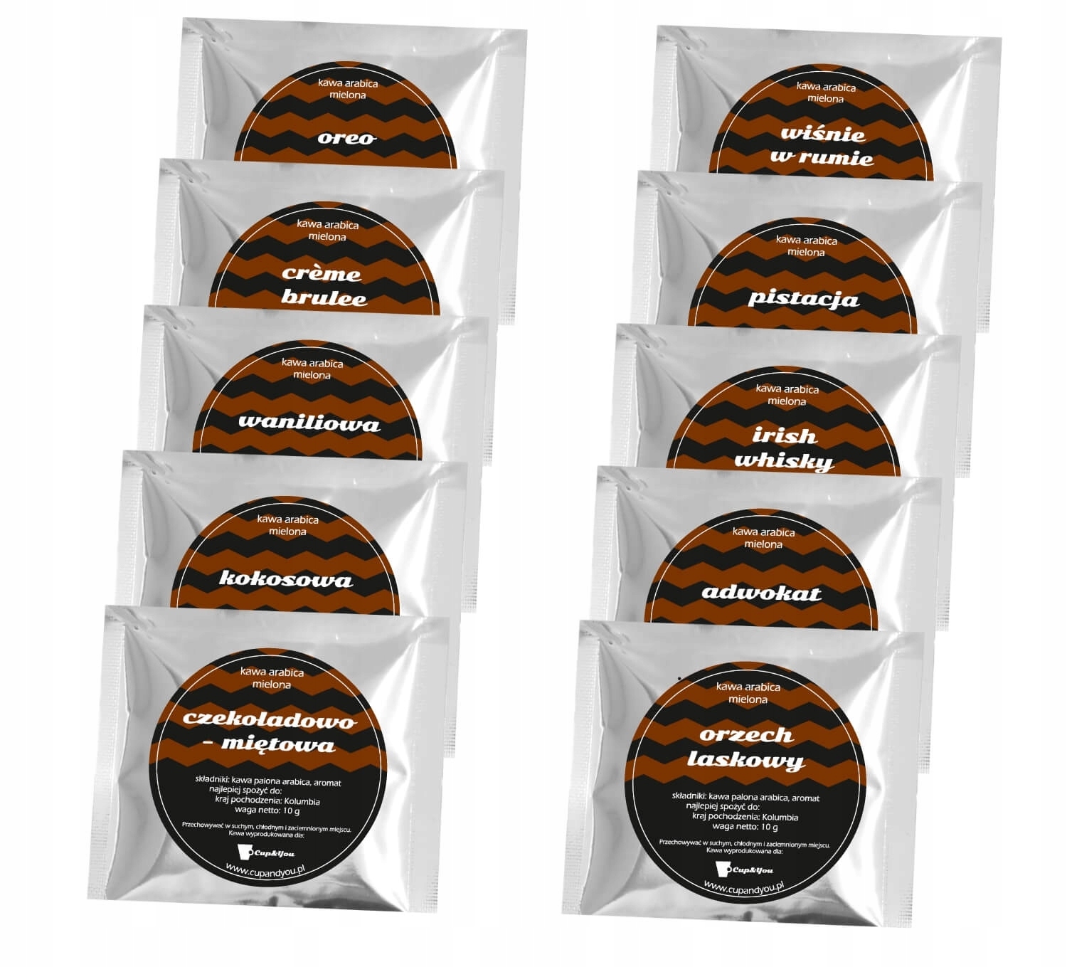 Kwiecista torebka z kawą dla Mamy 10 smaków 10x10g Kod producenta upominek prezent jesień dla jesieniary