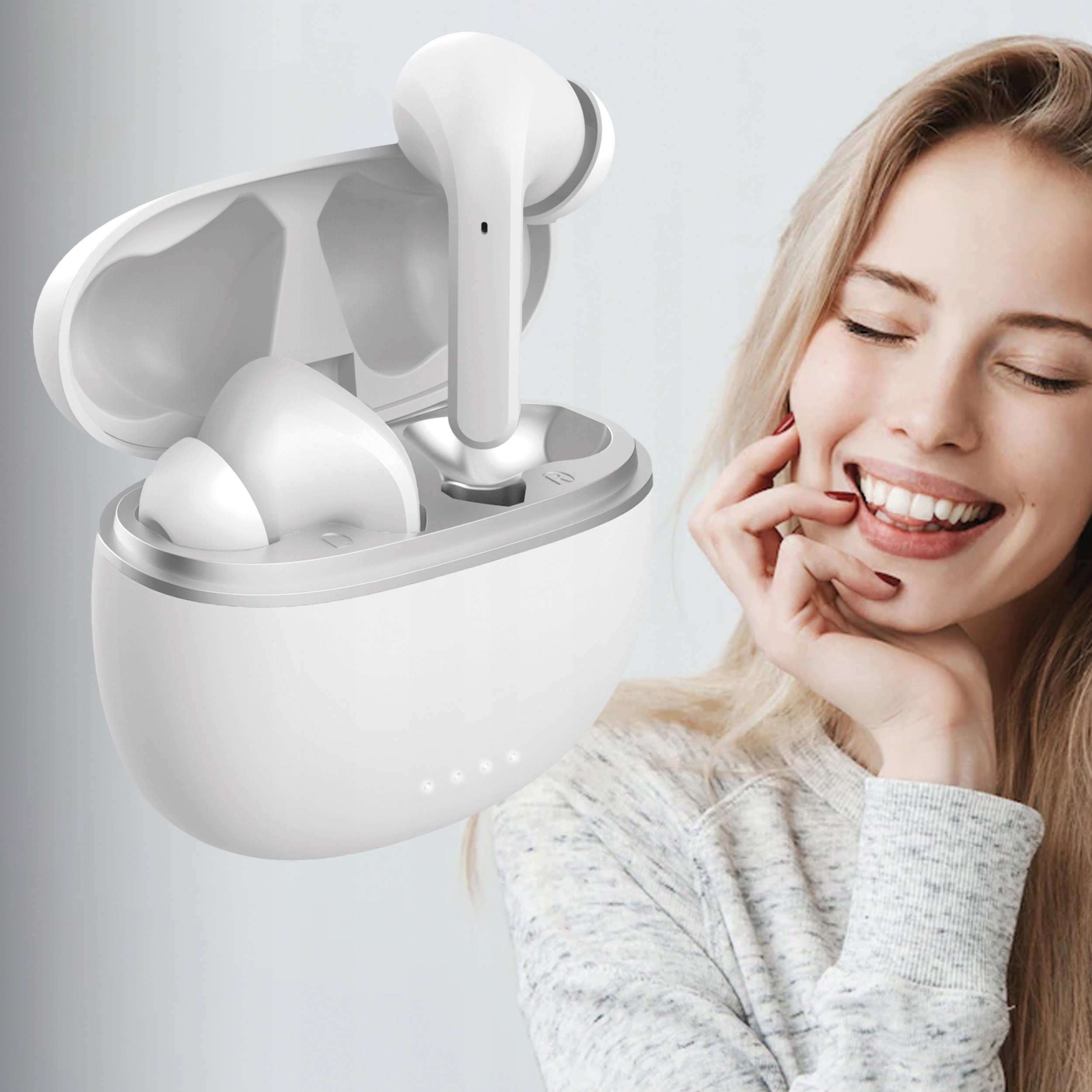Forever słuchawki Bluetooth ANC TWE-210 Earp z etu Mikrofon tak