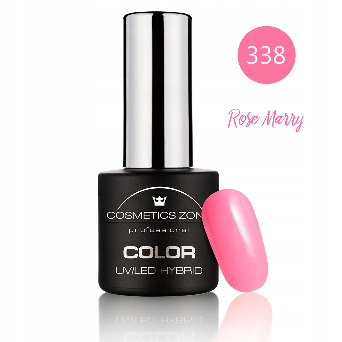 COSMETICS ZONE LAKIER HYBRYDOWY KOLOR 7ML NR 338 Marka Cosmetics Zone