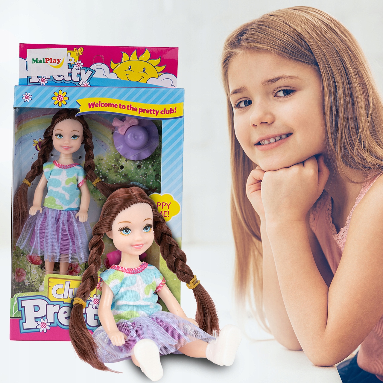 LALKA MODOWA BRUNETKA Z AKCESORIAMI 14 CM FASHION Wiek dziecka 3 lata +