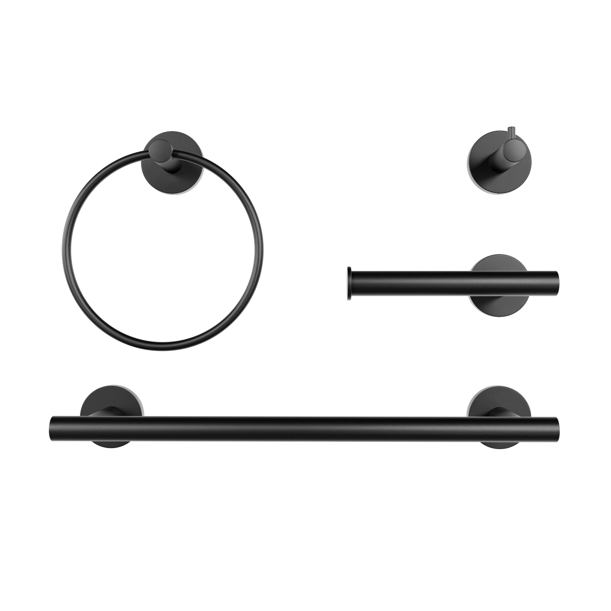 Prawy skos wieszaka na ręczniki Level 5.0 Black