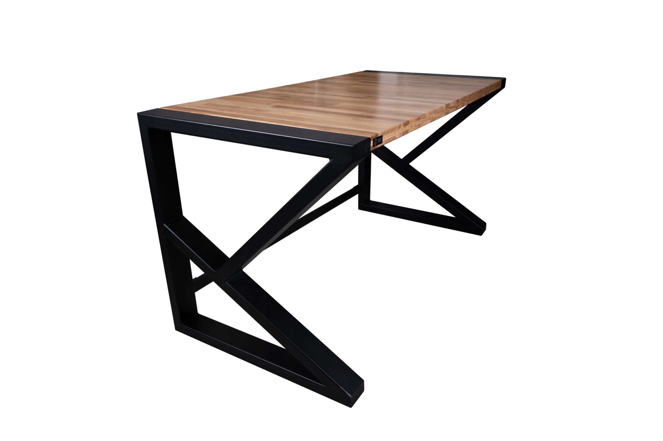 Biurko LOFT Komputerowe Intense / Dębowy Blat / Guard-Desk / 140x70x75