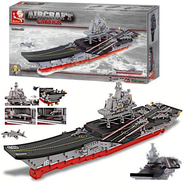 Klocki Wojsko Statek Lotniskowiec USS Enterprise (CVN-65) 1058el. Tomdorix