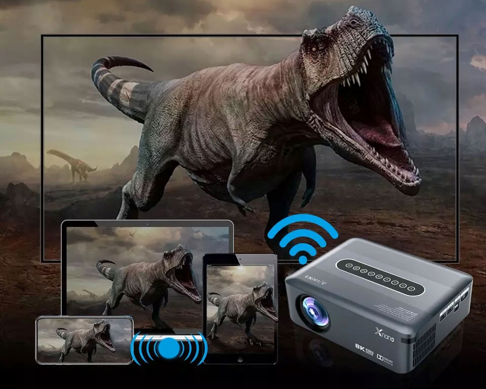PROJEKTOR LED M20 ANDROID WiFi 5500LM Full HD Wbudowane głośniki tak