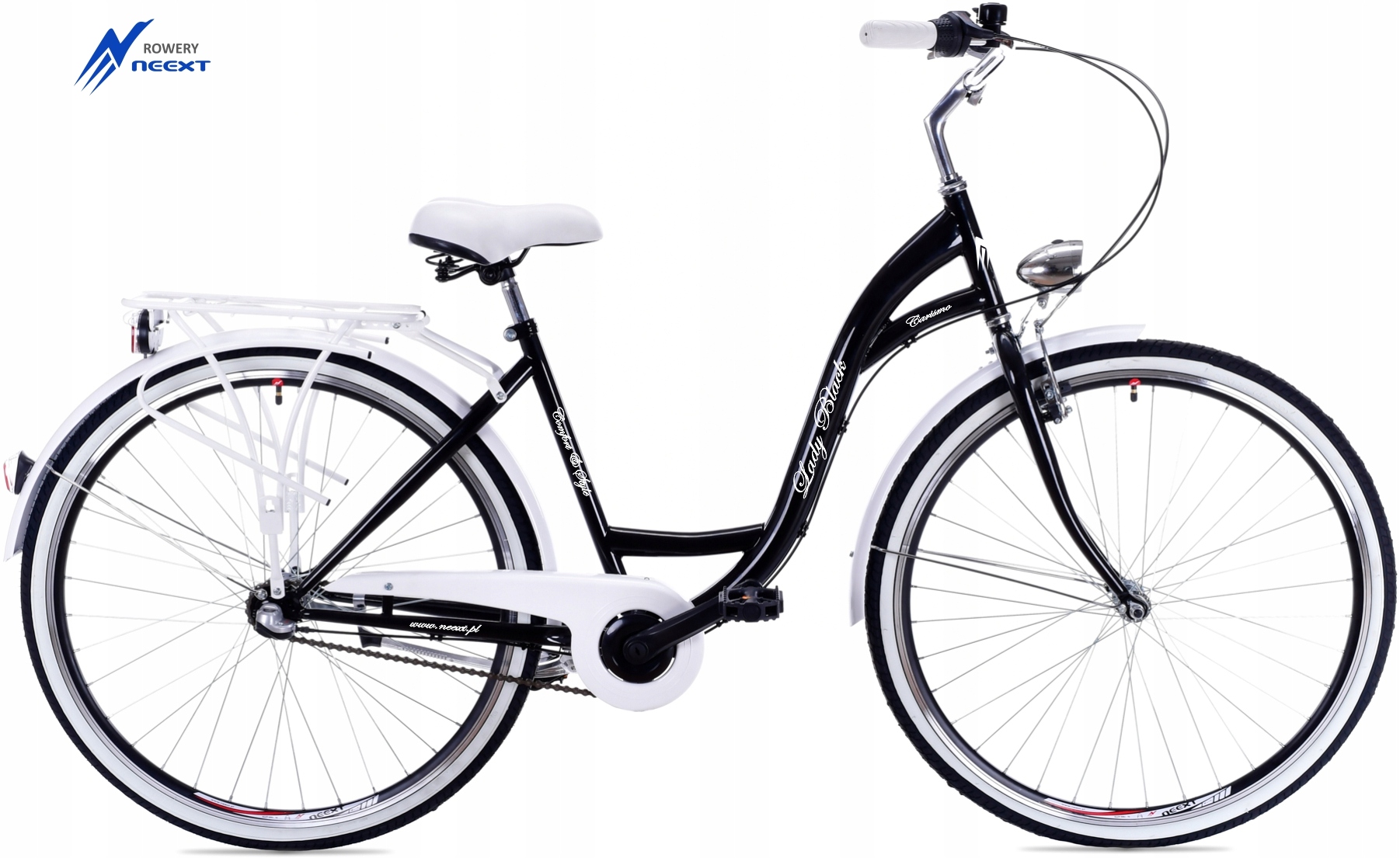 Damski Rower Miejski 28 LADY BLACK 3bie Holenderka Liczba biegów 3