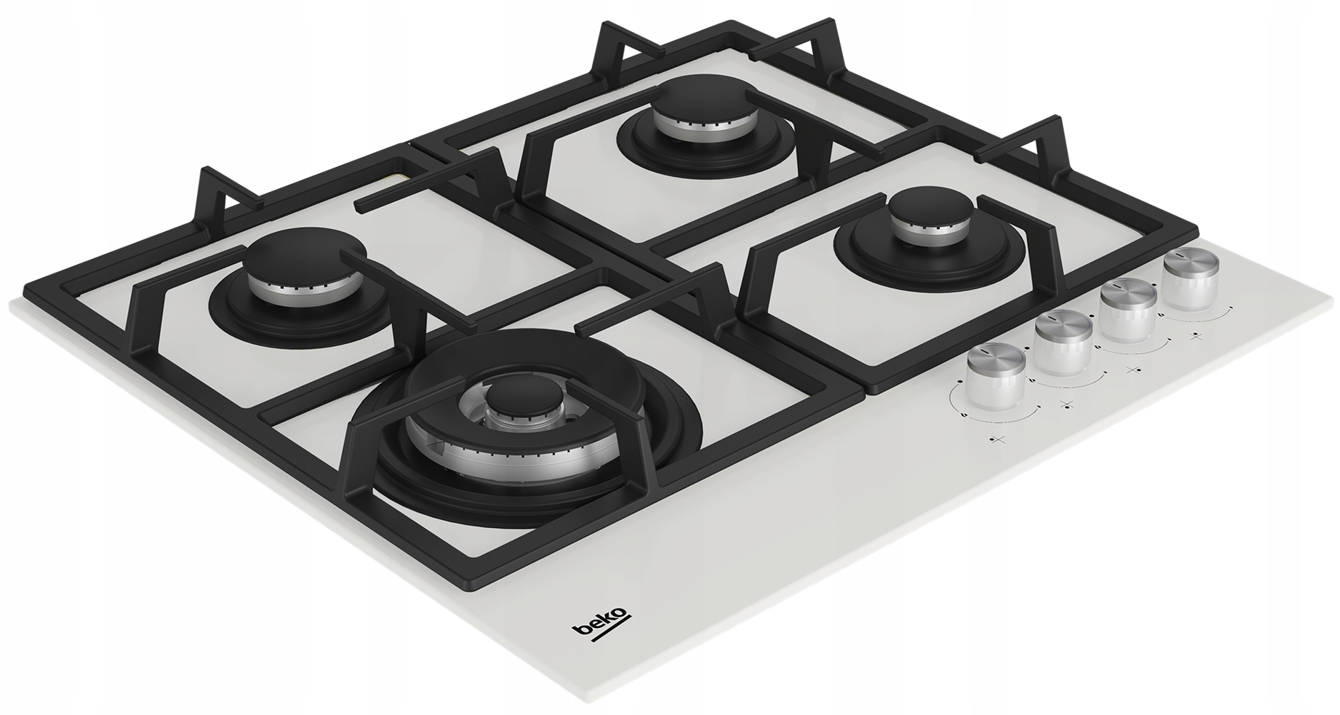 Płyta gazowa Beko HILW 64225 SW z palnikiem WOK – Wydajność i styl w Twojej kuchni