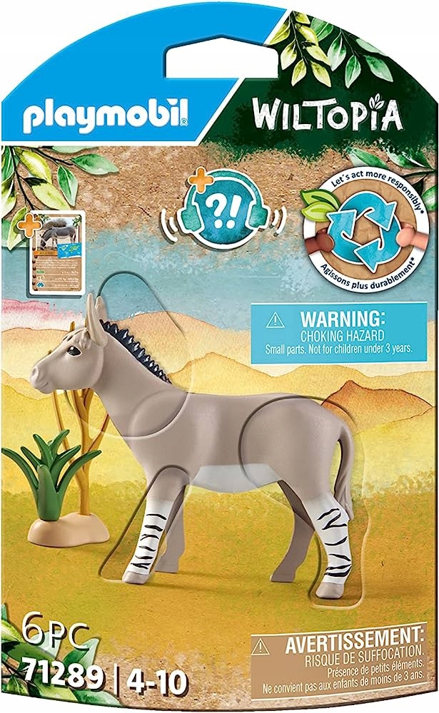 Figurka Playmobil 71289 Wiltopia Osioł afrykański – Odkryj świat przyrody