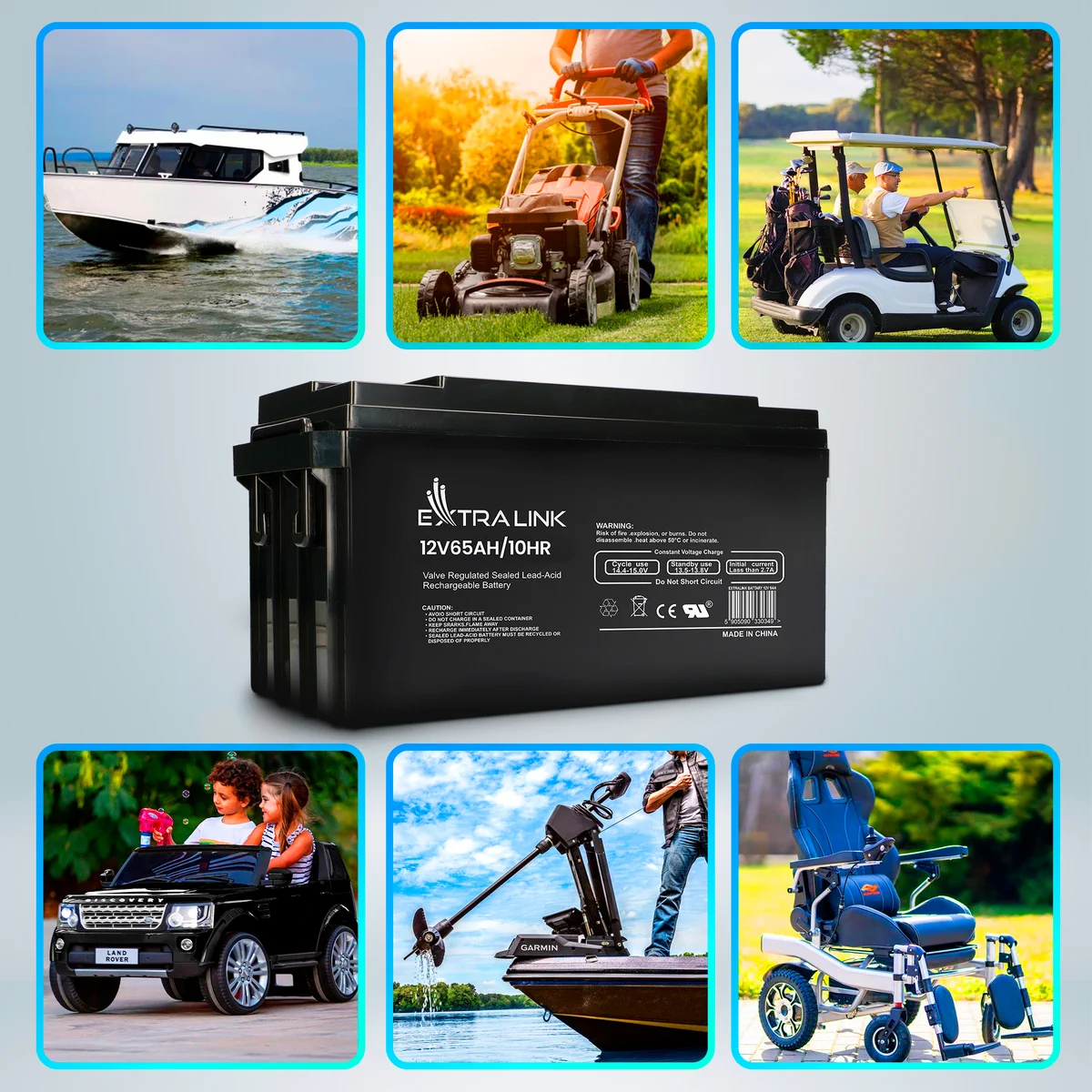 EXTRALINK AKUMULATOR BATTERY ACCUMULATOR AGM 12V 65AH batna24