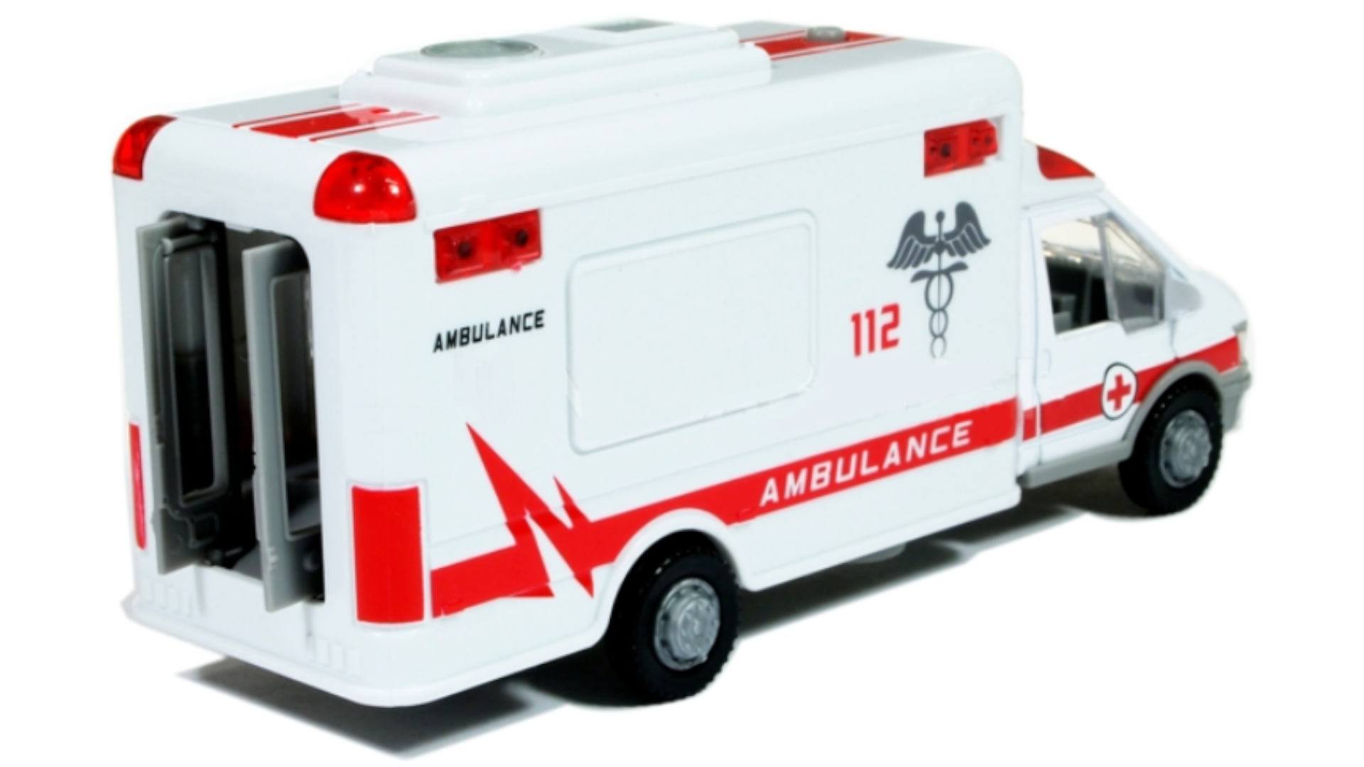 Auto Metalowe Karetka Pogotowia Ambulans Światło Dźwięk TOMDORIX