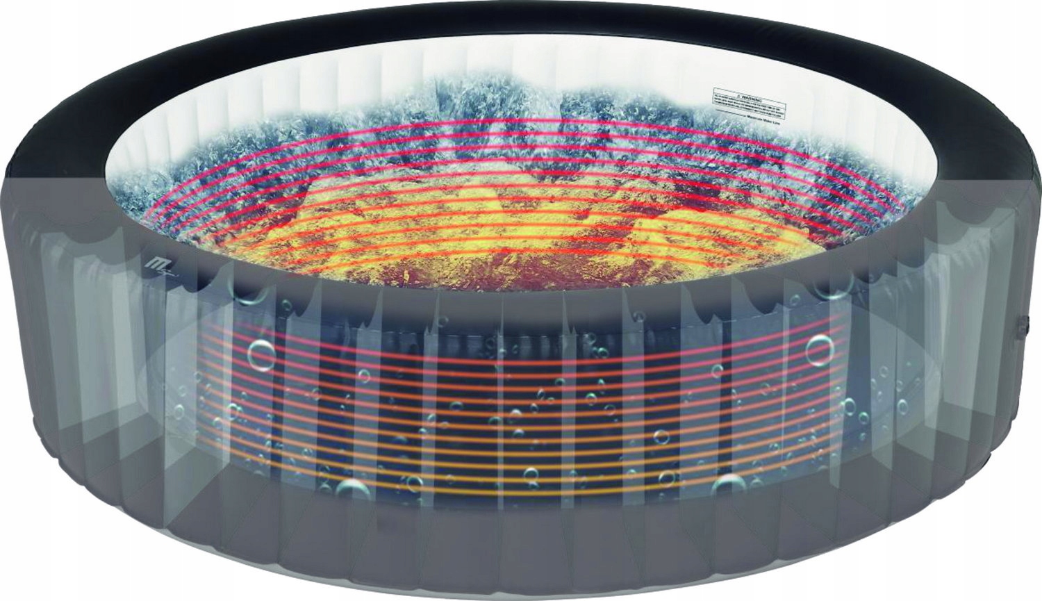 WANNA SPA JACUZZI OGRODOWE DUŻE 6 OSOBOWE 1200L Waga produktu z opakowaniem jednostkowym 75 kg
