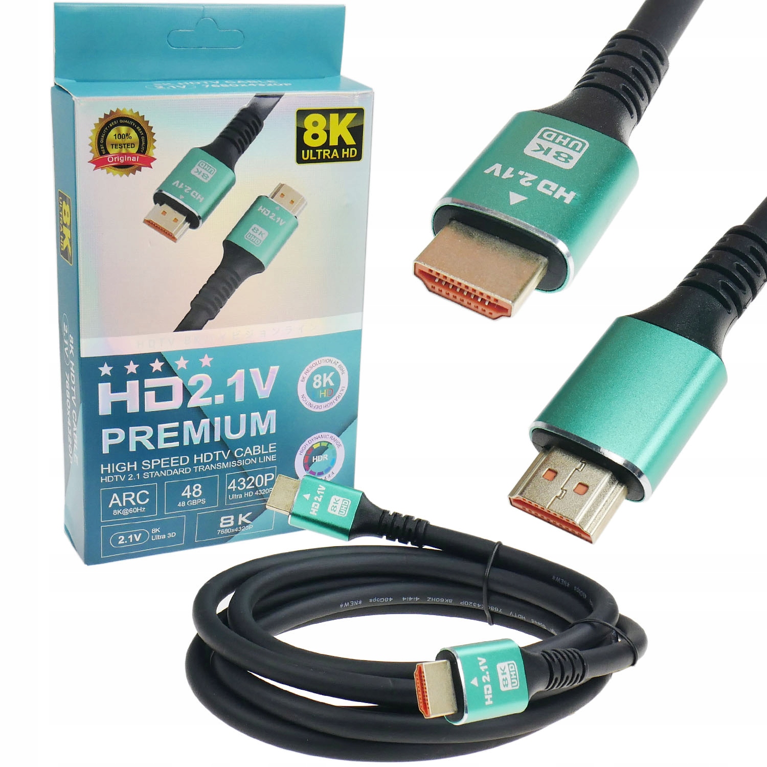 Kabel Eaton HDMI Ultra High Speed 8K 3m – Doskonała jakość obrazu i dźwięku