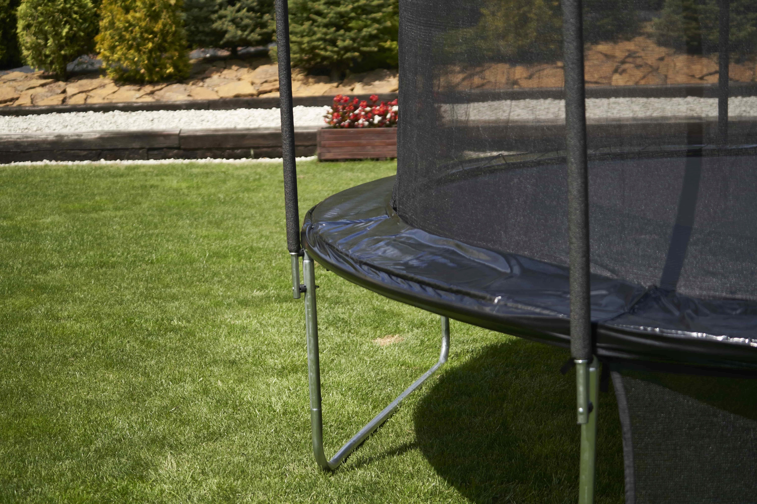THUNDER Trampolina DOMOWA 8FT - 244cm DRABINKA PRO Rodzaj Z siatką