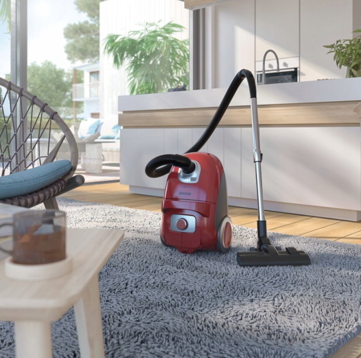 Odkurzacz workowy Gorenje VCEA23GLR czerwony 700W – Idealne rozwiązanie dla Twojego domu