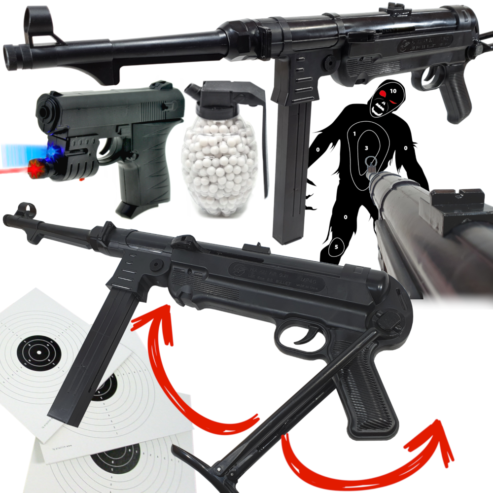 MP-40 SCHMEISSER Replika ASG Pistolet Maszynowy Na Kulki 6mm