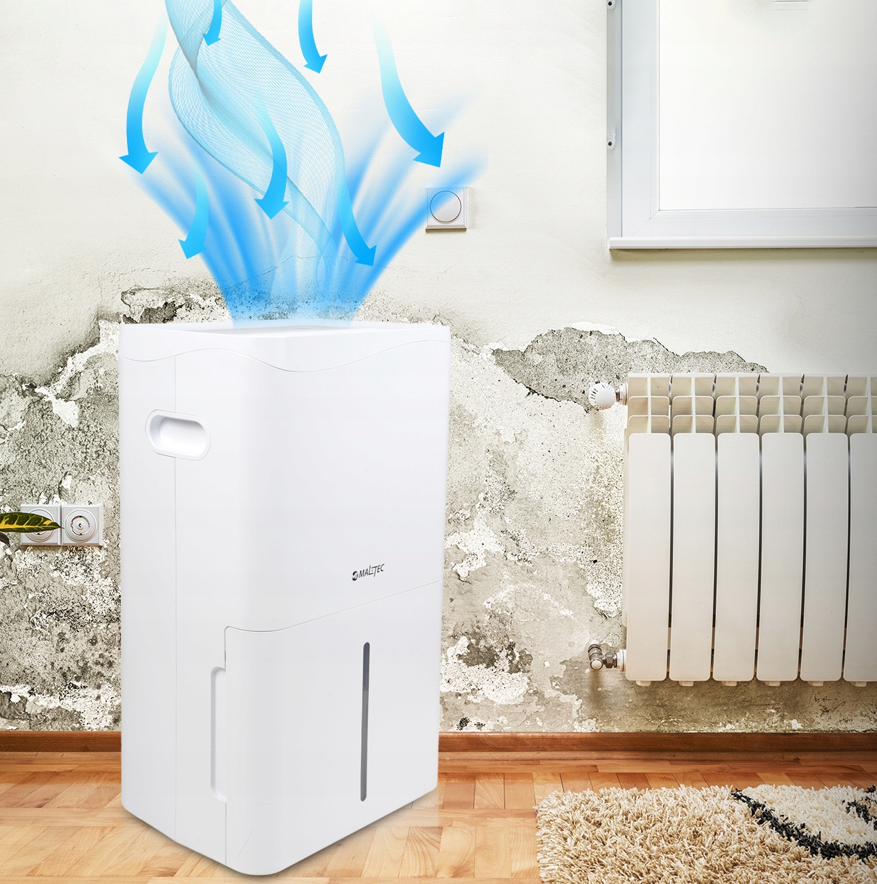 OSUSZACZ POWIETRZA POCHŁANIACZ WILGOCI 50L/H WiFi Filtry wstępny