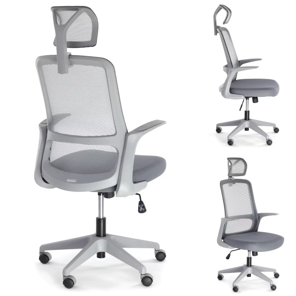 Ergonomiczny fotel biurowy Ergosolid AMO-90 Szary