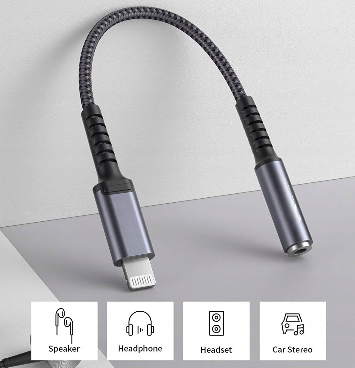Adapter Przejściówka Lightning na Mini Jack 3,5 mm EAN 9716019130805