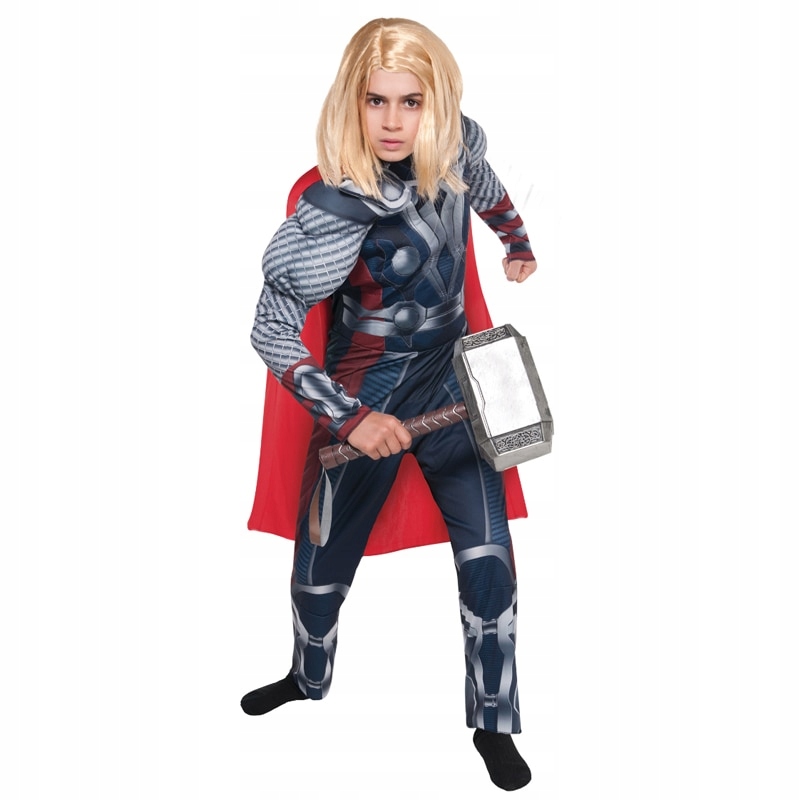 STRÓJ KOSTIUM THOR + MŁOT MASKA AVENGERS 9-10 L Płeć Chłopcy