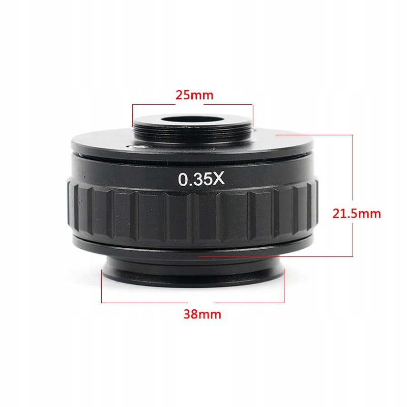 Standardowe średnice montażowe: 38mm i 25mm (C-mount)