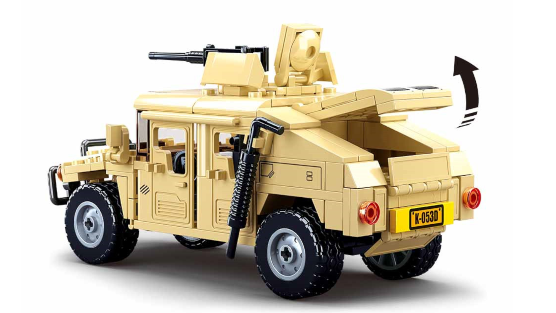 Klocki Jeep HAMER Hummer H2 Wojsko Armia TOMDORIX