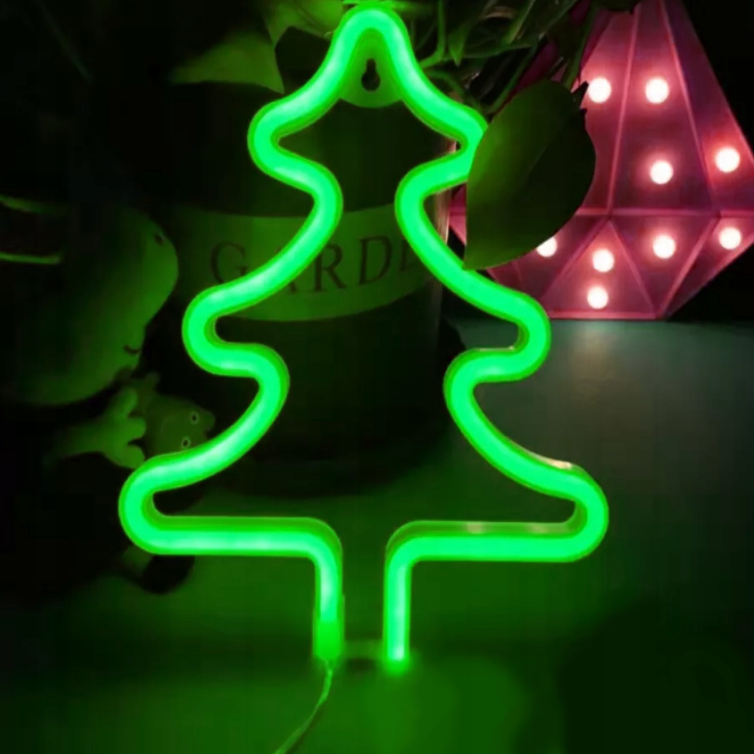 Neon LED choinka ozdoba świąteczna lampka wisząca Moc 5 W