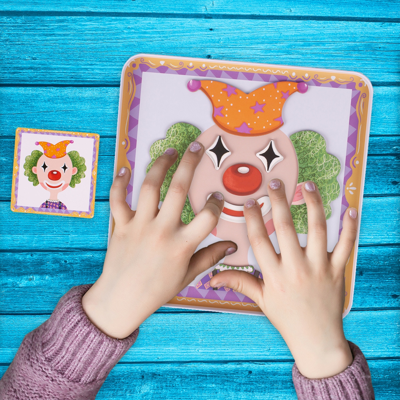 KOLOROWA UKŁADANKA ZMIENIAJĄCE TWARZE 62 PUZZLE Stan opakowania oryginalne