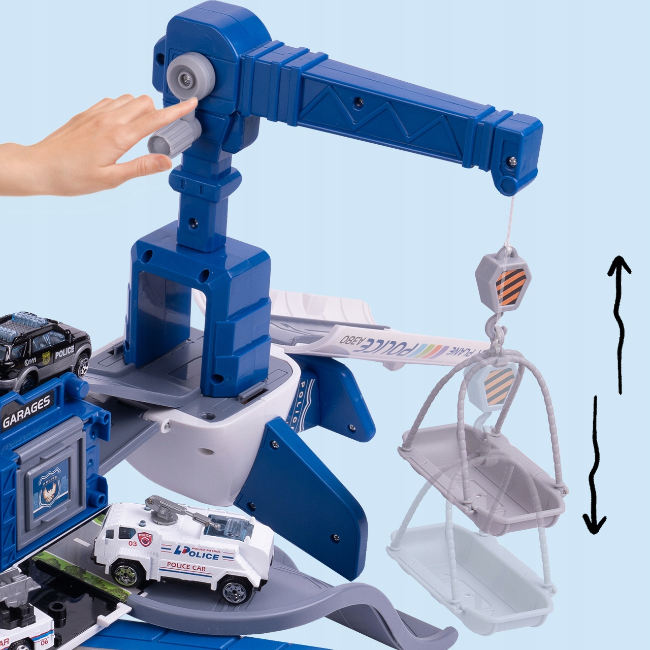 DUŻY SAMOLOT POLICJA ROZKŁADANY PARKING POJAZDY Certyfikaty, opinie, atesty CE EN 71