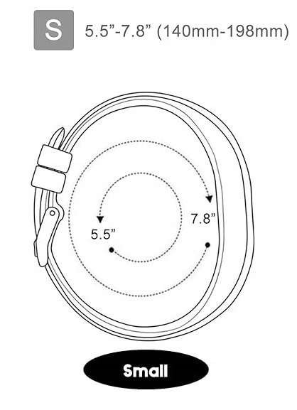 Opaska / Pasek Braders do Garmin Vivosmart 5 rozmiar S Kompatybilność Garmin