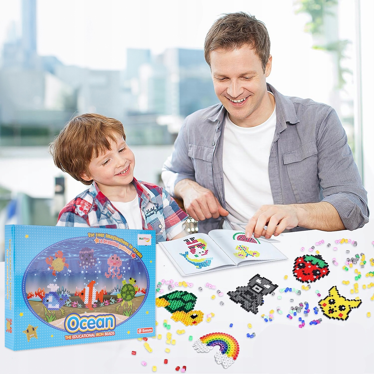KORALIKI DO PRASOWANIA BEADS 1000 SZT ZWIERZĘTA WODNE DIY SZABLONY Certyfikaty, opinie, atesty CE EN 71