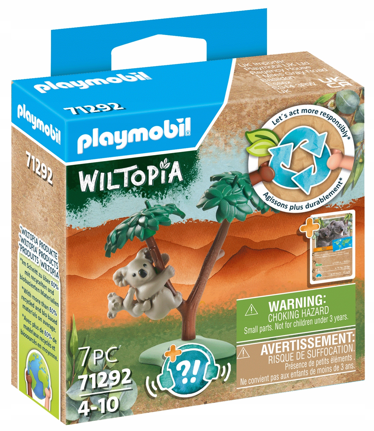 Figurka Playmobil Wiltopia 71292 Koala – Odkryj fascynujący świat zwierząt