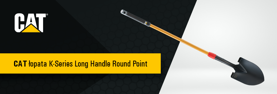 CAT Łopata K-Series Long Handle Round Point